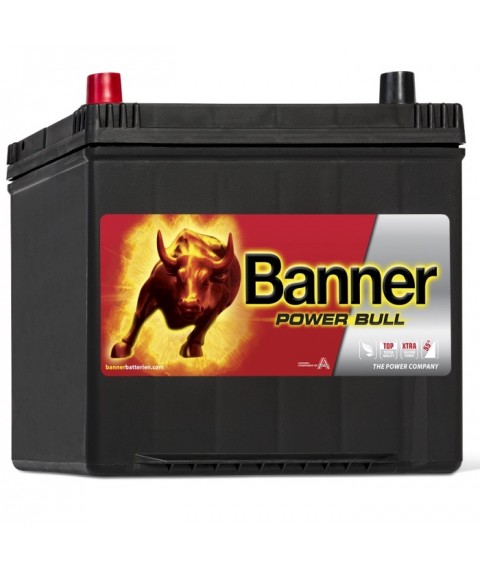 Baterie auto 12V 60Ah Banner Power Bull P6069 Asia cu borna inversă