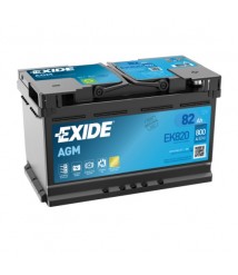 Baterie auto 12V 82Ah Exide AGM Start Stop EK820