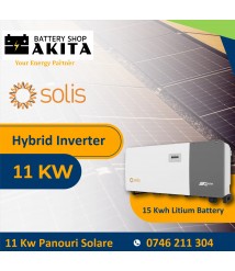 Kit Sistem Fotovoltaic 11kW  Maxi Mono, Hybrid 8kW cu stocare litiu de 15kWh